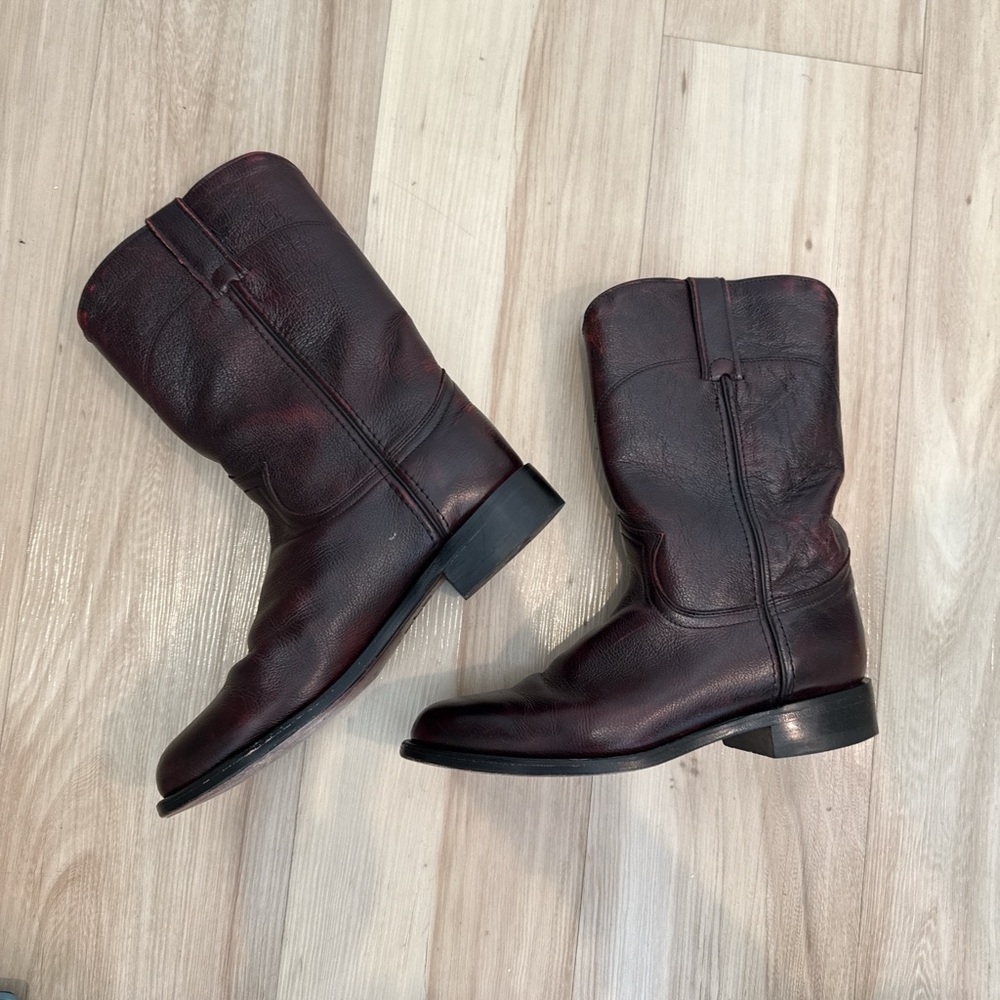 Dan Post Men's Western Mid-Calf Boots in Dark Burgundy